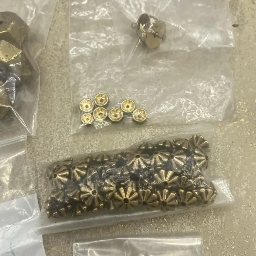 ASSORTED MIXED LOT JEWELRY CRAFT MAKING FINDINGS CLASPS BACKINGS HOOKS BEADS NEW